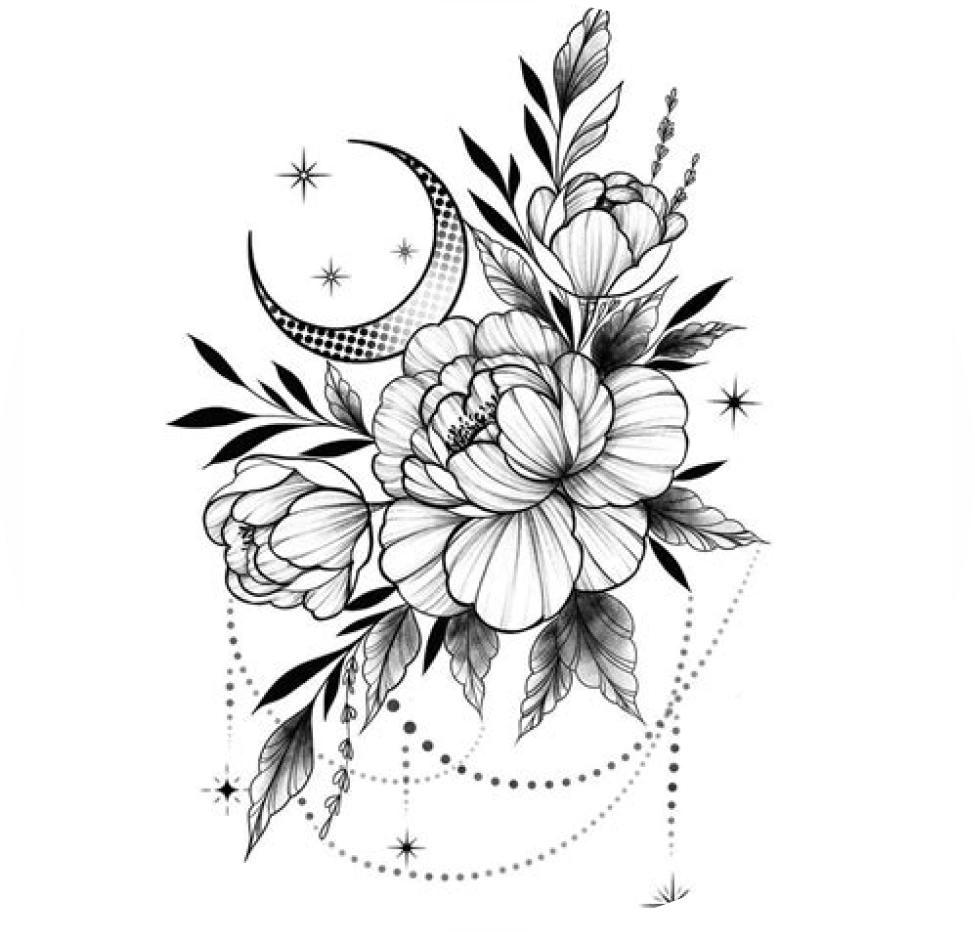 Plantilla de dibujo de tatuajes